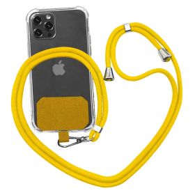 Strap Lanyard 9 Colors Soft Rope For Cell Phone Hanging Cord (Color: Yellow)